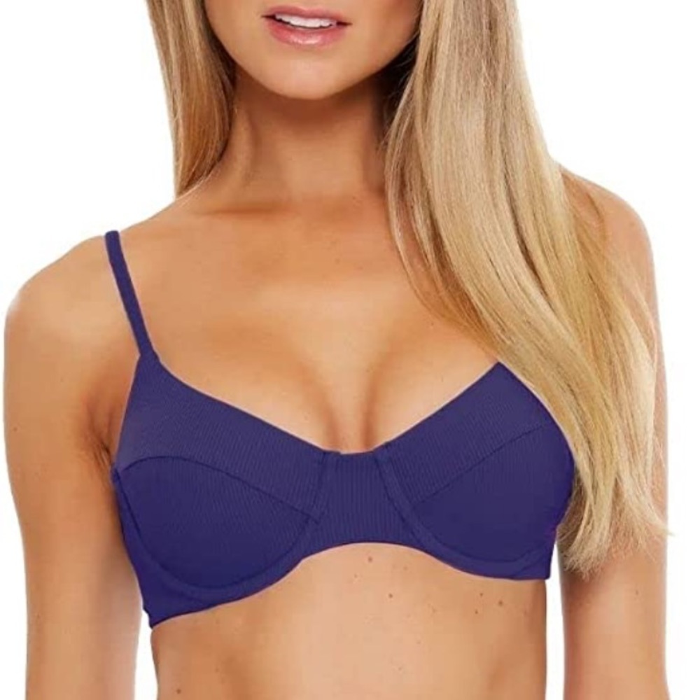 NWT Becca Rebecca Virtue Sarah Underwire Bralette Bikini Top Starry Night